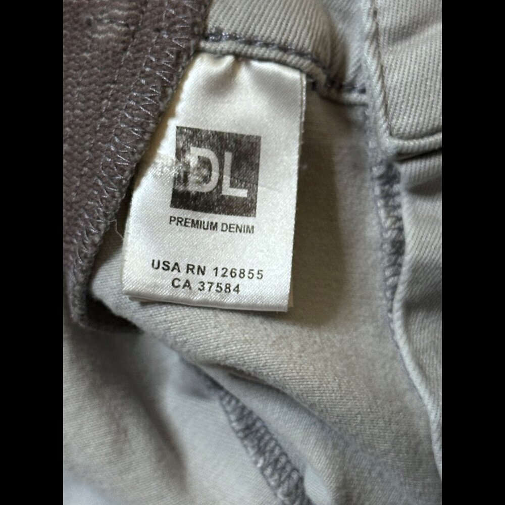 DL1961 Jeans 27 Womens Gray Emma Maternity Power Leggings Low Rise Frayed Hem - Picture 12 of 13